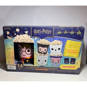 Harry Potter Poppowls At-Home Movie Theater Popcorn Kit 14 Piece Set NEW